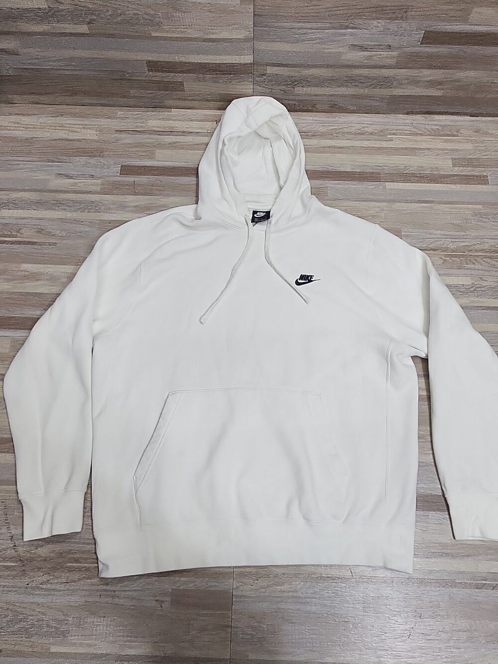 Vintage Y2K Nike Sweatshirt Size Mens XL White Sportswear Swoosh Hoodie